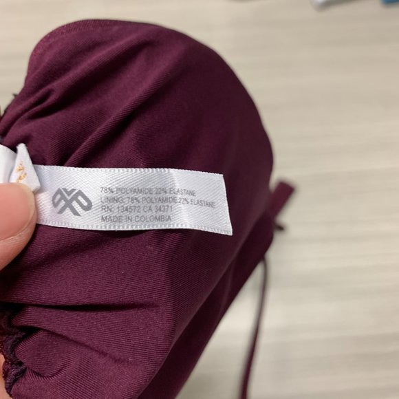 Pilyq Triangle Halter Bikini Bra Purple Size S - Picture 5 of 5